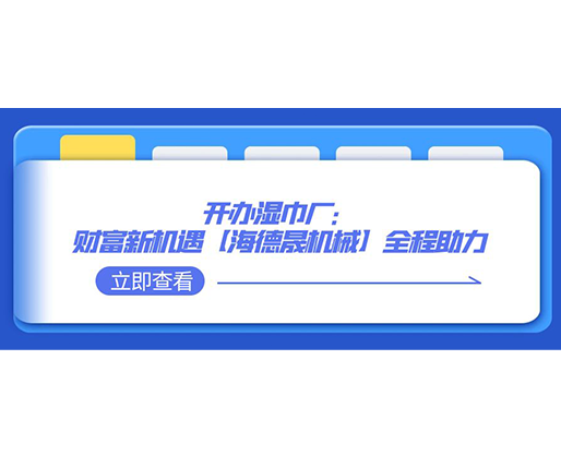 開(kāi)辦濕巾廠：財(cái)富新機(jī)遇，【海德晟機(jī)械】全程助力